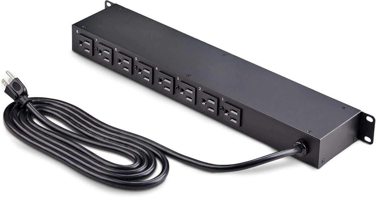 StarTech 8-Outlet Rack Mounted PDU