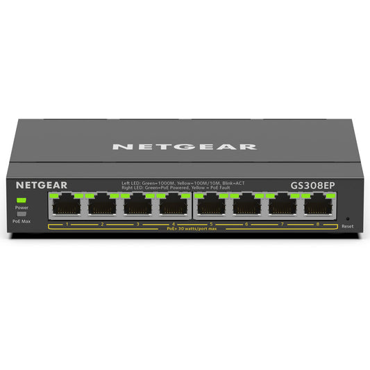 Netgear 8-Port Gigabet PoE+ Compliant Managed Switch