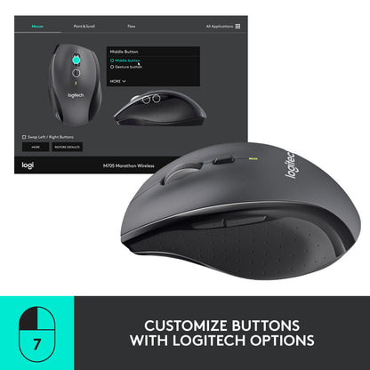 Logitech M705 Marathon Wireless Mouse