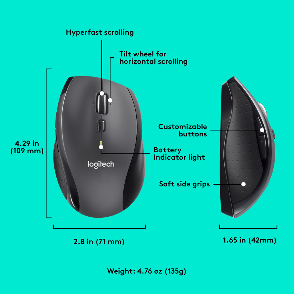 Logitech M705 Marathon Wireless Mouse