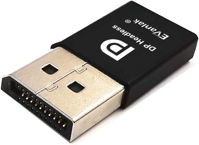 DisplayPort Headless Ghost Display Emulator for PC 4K DP Dummy Plug