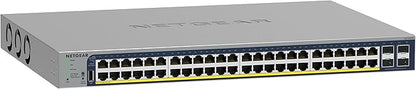 Netgear 48- Port Gigabit PoE-Compliant Managed Network Switch