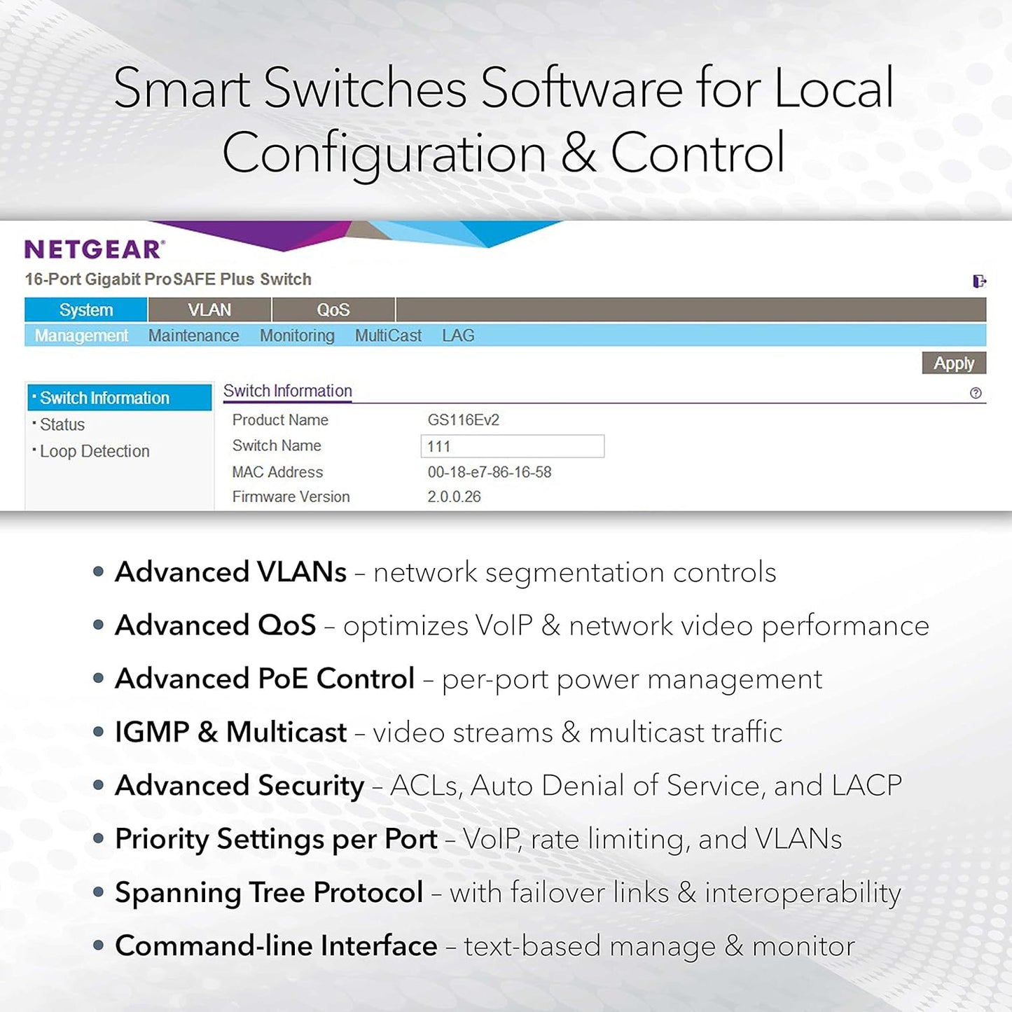 Netgear 48- Port Gigabit PoE-Compliant Managed Network Switch