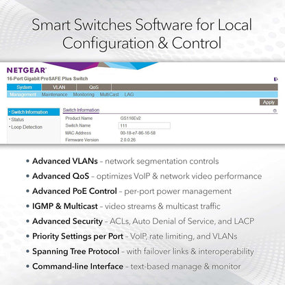 Netgear 48- Port Gigabit PoE-Compliant Managed Network Switch