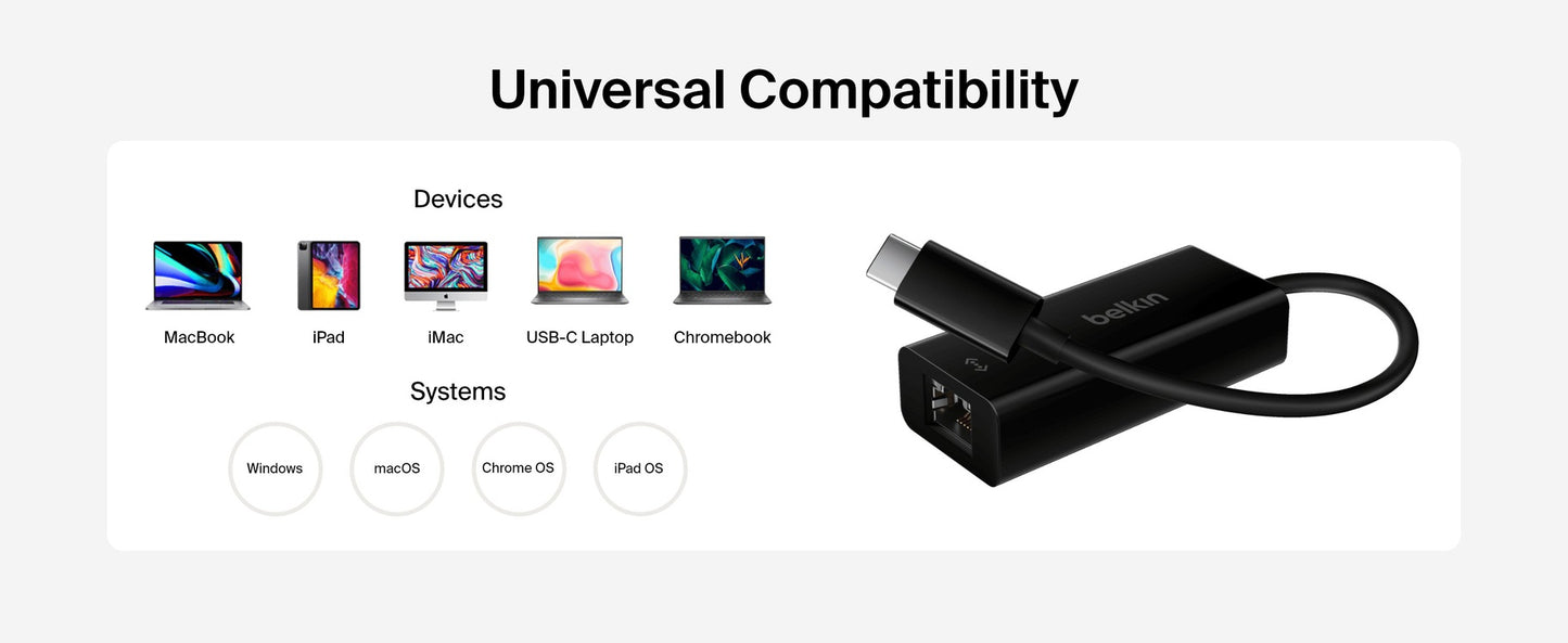 Belkin USB-C to Ethernet Adapter